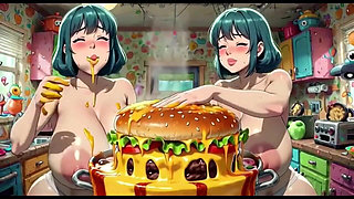 Funny Women Cooking, Ai Animation