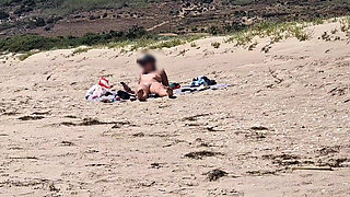 On the Beach a Stranger Masturbates While Looking at Me