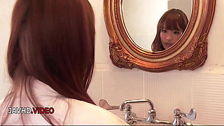 Passionate JAV star Anju Akane seduces after her steamy hot shower then sucks cock intensely