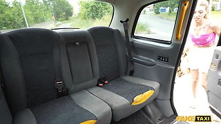 Faux cab getting hot and sweaty in the back of the taxi