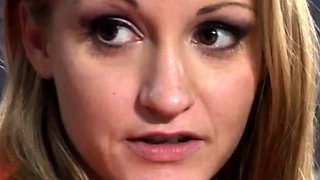 Close up footjob with great cumshot