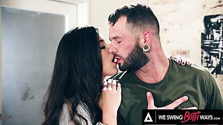 Abbie and Johnny's double blowjob sex