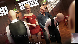 Hot MILF Step-mom Got Gangbanged for a Business Deal!