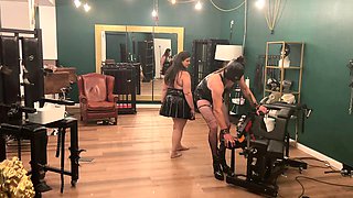 Femdom Latex Foot Humiliation for TV Slave Anal Pt 2-4