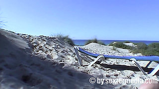 Teen Sabrina Shows Herself Revealing on the Nudist Beach