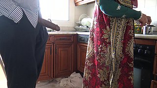 Mature Turkish Maid in London Lets African Immigrant Fuck Her in the Kichen