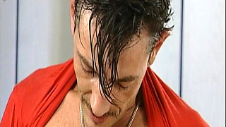 Blonde German Cougar Uses Toys and Gets Shared in Vintage FFM Threesome