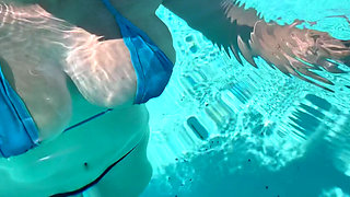 Artemisia Love Sexy Big Boobs Underwater Fetish at the Pool Outdoor