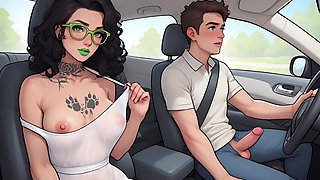Sexo no carro, Sandra Modelo SonhoIdeIA, Hentai, AI Generated - 100% IA - Synthetic Content - Funk Brasileiro