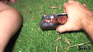 Busty Curvy Redhead PAWG Eviee Wants His Burrito: Outdoor POV sex with Kai Jaxon, Red Eviee