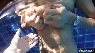 Johntronx - Underwater Fun with a Hot Curvy Redhead Asian Amateur Babe