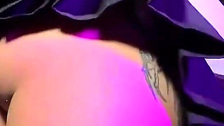 Brunette with Big Ass Gets Two Dicks in Glory Hole