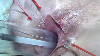 10 Far Spread Pussy Close up Fucking with Lamp 1000 Watt