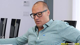 Sean Lawless' Study Break Sparks Blonde Big Natural Heat