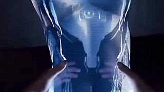 Tight Ass Pussy Cortana Getting Her Digital Bald Pussy Fucked