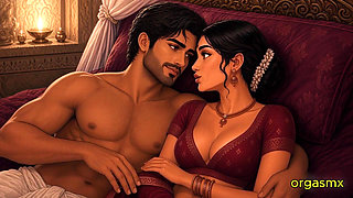 Desi Bride Wedding Night Intimate Romance - Ai Created Video
