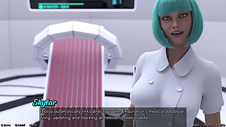 Stranded in Space - Vitiligo Girl Wants Cock in Her Mouth