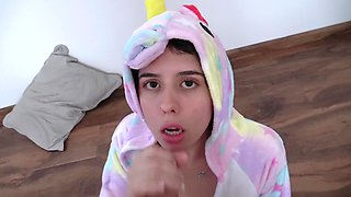 Teen Scarlett's first time with hung Stephan in dirty POV