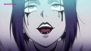 Raven Gets Fucked on the Factory Floor, Slimey Shafts Fill Her Ass and Pussy