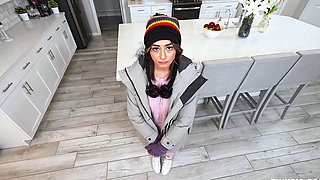 Amateur Curvy Girl Blowjob and Cum on Face and Big Boobs