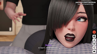 Big Fat Ass Goth Stepsister with Huge Tits & a Hot BBW Body Hard and Fast Anal Fucking with Big Cock Stepbrother - Mansion Days