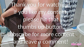 Watch Me in the Shower - You Shouldn’t Be Watching (milf Mature Hairy Cunt Big Tits Amateur BBW Sbbw Curvy Plump)