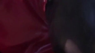 Latex Danielle try first blowjob