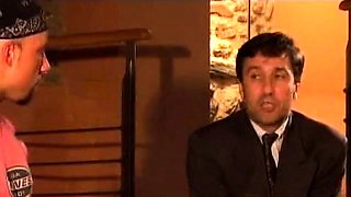 Cutie does european blowjob and professional handjob
