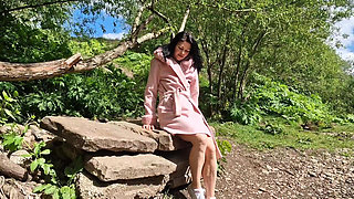 Open Legs Outdoors and Pissing