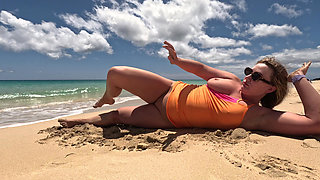 Naked Goddess on the Beach -aTease and Temptation
