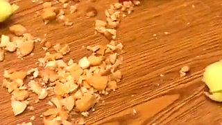 Pissing Squashing Fruits with My High Heels