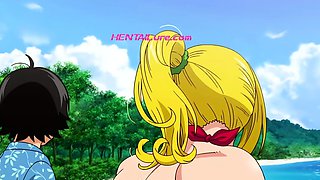 Honey Blonde 02 - Rough Beach Sex With Huge-Breasted Babe