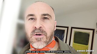 Sex with boss movie with nice-looking Jessy Jey from sesso-24ore