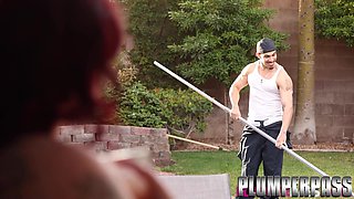 Bikini BBW Babykakez Bent Over and Fucked by Pool