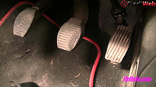 Nyllady's Revving in Black Ballet Flats and Nude Sheer Pantyhose