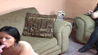 Horny Brunette MILF Gets Pussy Eaten and Fucked Hard