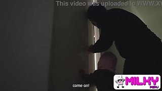 Stepmom with Huge Tits Gets Fucked by Three Thugs in Front of Her Stepson