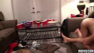 Real Slut Party - Slutty Erin Marxxx & Genevieve Drop the Football Strategy & Start to Suck Balls