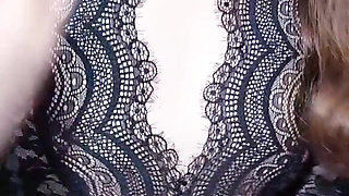 Sexy Stepmom Wearing Black Stockings