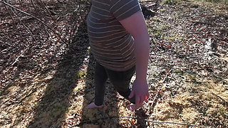 Naked Titslapping on the Road