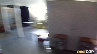Amateur softcore milf model banged in her booty by uniformed cop- fake cop