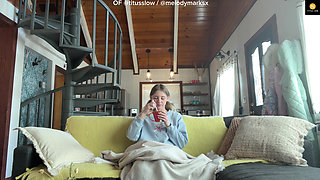I Walked in While Melody Marks Was Touching Herself on the Cabin Couch