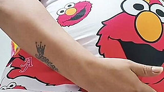 Stepcousin Keli in Her Elmo Pajamas, Wanting to Suck Dick