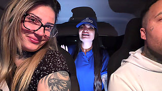 Frenstista Accepted to Give Her Pussy and Got Into the Car When She Took off Her Blouse We Were Surprised and When She Put Her T
