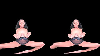 Renee Renee - Huge Black Nipples and Booty Shaking [RE-MASTERED