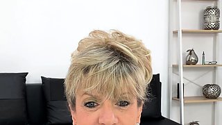Big Boobed Blonde Masturbates With A Dildo In The Bathroom