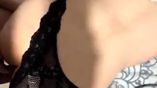 Dino Nuggiess Hard Doggystyle In Black Lingerie