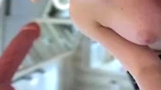 Big boob brunette masturbates on webcam