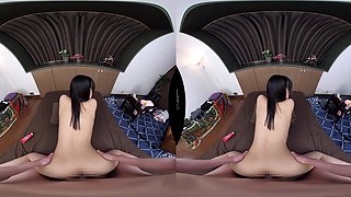 Japanese VR With Long Hair POV Passion Fire