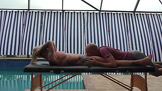 Steamy Outdoor Massage with Carlie Vixen